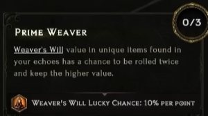 last epoch prime weaver effect description